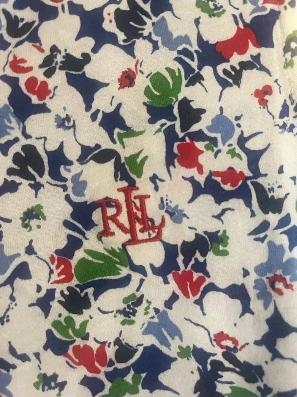 NWT Lauren Ralph Lauren Sleeveless 100 % Cotton Floral Shift Dress or Nightgown - Picture 3 of 5